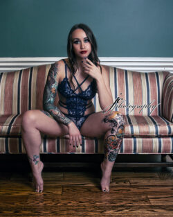 Tattoo magazine photography portrait by Jeff C Photography