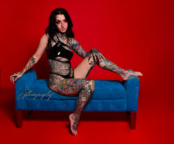 Tattoo magazine photography portrait by Jeff C Photography
