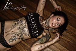 Tattoo magazine photography portrait by Jeff C Photography